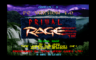 Screenshot Thumbnail / Media File 1 for Primal Rage (1995)(Time Warner Interactive)
