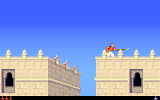 Screenshot Thumbnail / Media File 1 for Prince Of Persia 2 The Shadow And The Flame (1993)(Broderbund Software Inc)(Rev)