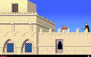 Screenshot Thumbnail / Media File 1 for Prince Of Persia 2 The Shadow And The Flame (1993)(Broderbund Software Inc)(Rev)