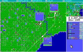 Screenshot Thumbnail / Media File 1 for Railroad Tycoon (1990)(Microprose Software Inc)