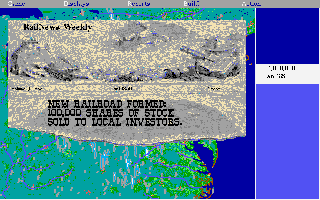 Screenshot Thumbnail / Media File 1 for Railroad Tycoon (1990)(Microprose Software Inc)