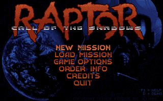 Screenshot Thumbnail / Media File 1 for Raptor Call Of The Shadows (1994)(Apogee Software Ltd)