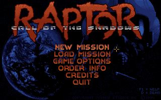 Screenshot Thumbnail / Media File 1 for Raptor Call of the Shadows 1 to 3 v1.2 Final (1994)(Apogee Software)