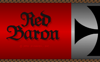 Screenshot Thumbnail / Media File 1 for Red Baron (1990)(Sierra Online)(Rev)