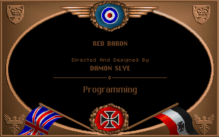 Screenshot Thumbnail / Media File 1 for Red Baron (1990)(Sierra Online)(Rev)