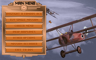 Screenshot Thumbnail / Media File 1 for Red Baron (1990)(Sierra Online)(Rev)