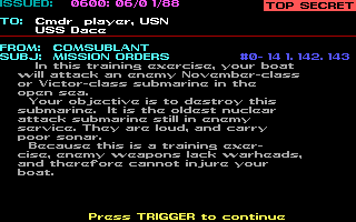 Screenshot Thumbnail / Media File 1 for Red Storm Rising (1988)(Microprose Software Inc)