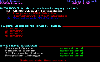 Screenshot Thumbnail / Media File 1 for Red Storm Rising (1988)(Microprose Software Inc)