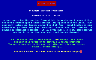 Screenshot Thumbnail / Media File 1 for Return To Kroz (1990)(Apogee)