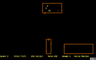 Screenshot Thumbnail / Media File 1 for Rogue The Adventure Game (1983)(Artificial Intelligence Design)
