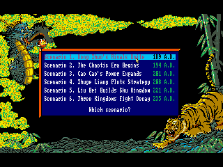 Screenshot Thumbnail / Media File 1 for Romance Of The Three Kingdoms III Dragon Of Destiny (1992)(Koei Co Ltd)