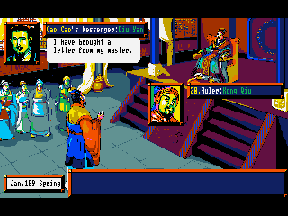 Screenshot Thumbnail / Media File 1 for Romance Of The Three Kingdoms III Dragon Of Destiny (1992)(Koei Co Ltd)