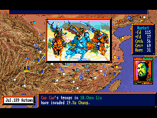 Screenshot Thumbnail / Media File 1 for Romance Of The Three Kingdoms III Dragon Of Destiny (1992)(Koei Co Ltd)