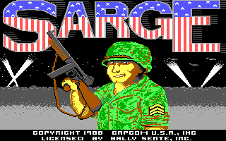 Screenshot Thumbnail / Media File 1 for Sarge (1988)(Capcom)