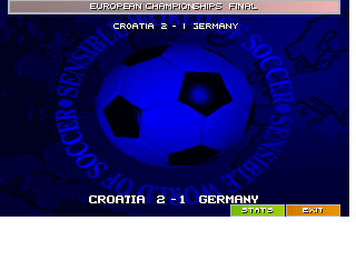 Screenshot Thumbnail / Media File 1 for Sensible World of Soccer European Championship Edition (1996)(Sensible Software)