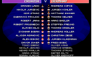 Screenshot Thumbnail / Media File 1 for Sensible World of Soccer European Championship Edition (1996)(Sensible Software)