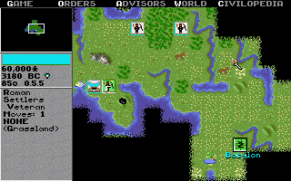 Screenshot Thumbnail / Media File 1 for Sid Meiers Civilization (1991)(Microprose Software Inc)