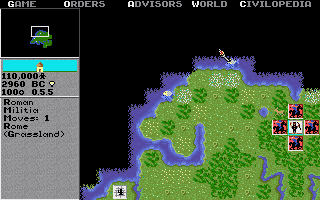 Screenshot Thumbnail / Media File 1 for Sid Meiers Civilization (1991)(Microprose Software Inc)