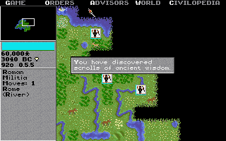 Screenshot Thumbnail / Media File 1 for Sid Meiers Civilization (1992)(Microprose Software Inc)(Rev)