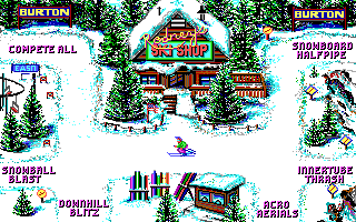 Screenshot Thumbnail / Media File 1 for Ski Or Die (1990)(Electronic Arts Inc)
