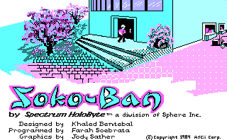 Screenshot Thumbnail / Media File 1 for Sokoban (1984)(Spectrum Holobyte)