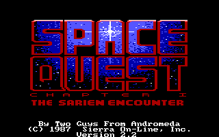 Screenshot Thumbnail / Media File 1 for Space Quest I Roger Wilco In The Sarien Encounter (1991)(Sierra Online)