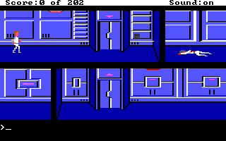 Screenshot Thumbnail / Media File 1 for Space Quest I Roger Wilco In The Sarien Encounter (1991)(Sierra Online)