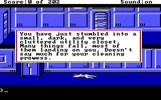 Screenshot Thumbnail / Media File 1 for Space Quest I Roger Wilco In The Sarien Encounter (1991)(Sierra Online)