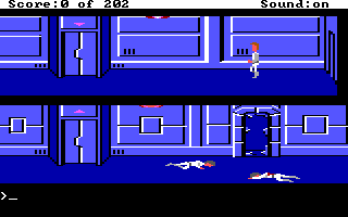 Screenshot Thumbnail / Media File 1 for Space Quest I Roger Wilco In The Sarien Encounter Enhance (1991)(Sierra Online)