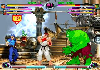 Screenshot Thumbnail / Media File 1 for Marvel vs. Capcom 2 - The New Age of Heroes (USA)