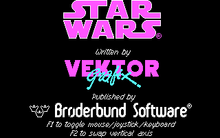 Screenshot Thumbnail / Media File 1 for Star Wars (1983)(Broderbund Software Inc)(Rev)