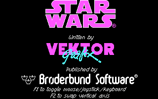 Screenshot Thumbnail / Media File 1 for Star Wars (1983)(Broderbund Software Inc)