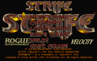 Screenshot Thumbnail / Media File 1 for Strife v1.2 (1996)(Velocity)