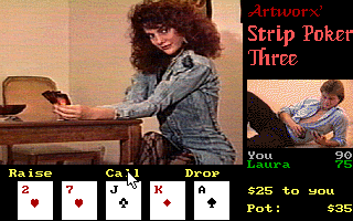 Screenshot Thumbnail / Media File 1 for Strip Poker III (1991)(Artworx)