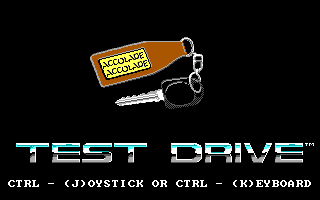 Screenshot Thumbnail / Media File 1 for Test Drive (1987)(Accolade)