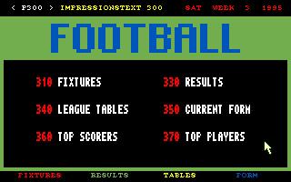 Screenshot Thumbnail / Media File 1 for Ultimate Soccer Manager (1995)(Impressions)