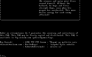 Screenshot Thumbnail / Media File 1 for Video Game Faq (1994)(Copysoft Inc)