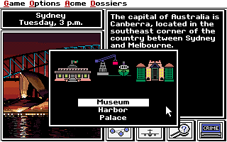 Screenshot Thumbnail / Media File 1 for Where In The World Is Carmen Sandiego (1985)(Broderbund Software Inc)