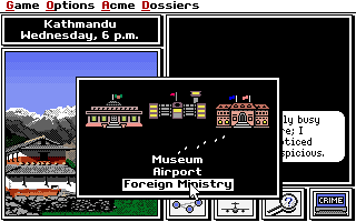 Screenshot Thumbnail / Media File 1 for Where In The World Is Carmen Sandiego Deluxe Edition (1990)(Broderbund Software Inc)