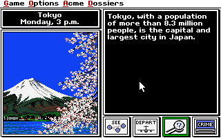 Screenshot Thumbnail / Media File 1 for Where In The World Is Carmen Sandiego Enhanced (1991)(Broderbund Software Inc)