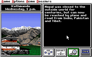 Screenshot Thumbnail / Media File 1 for Where In The World Is Carmen Sandiego Enhanced (1991)(Broderbund Software Inc)