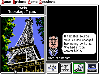 Screenshot Thumbnail / Media File 1 for Where In The World Is Carmen Sandiego Enhanced (1991)(Broderbund Software Inc)