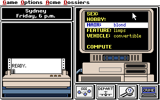 Screenshot Thumbnail / Media File 1 for Where In The World Is Carmen Sandiego Original Install (1985)(Broderbund Software Inc)