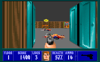 Screenshot Thumbnail / Media File 1 for Wolfenstein 3d (1992)(Activision Publishing Inc)