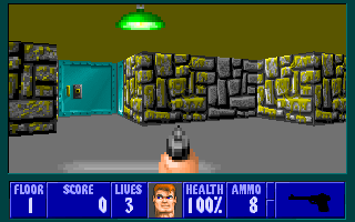 Screenshot Thumbnail / Media File 1 for Wolfenstein 3d (1992)(Activision Publishing Inc)