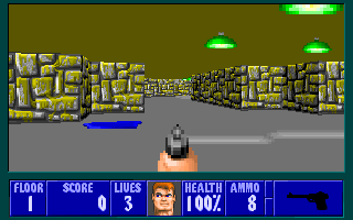 Screenshot Thumbnail / Media File 1 for Wolfenstein 3d (1992)(Activision Publishing Inc)