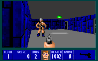 Screenshot Thumbnail / Media File 1 for Wolfenstein 3D Bloody Edition Mod (1993)(Apogee Software)