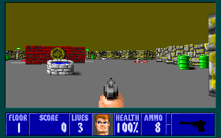 Screenshot Thumbnail / Media File 1 for Wolfenstein 3D Bloody Edition Mod (1993)(Apogee Software)