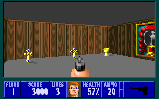 Screenshot Thumbnail / Media File 1 for Wolfenstein 3D Enhanced Mod (1993)(Apogee Software)