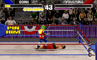 Screenshot Thumbnail / Media File 1 for WWF Wrestlemania The Arcade Game (1995)(Acclaim Entertainment)